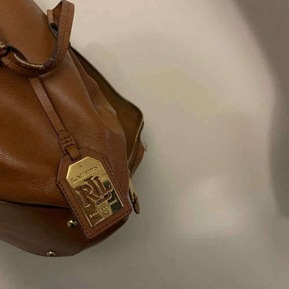 Ralph Lauren leather bag chic classic vintage - Picture 6 of 15